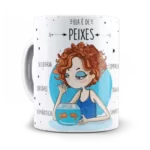 Caneca personalizada ela é de peixes