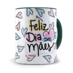 Caneca Feliz dia das mães. Em Casa a gente conversa.