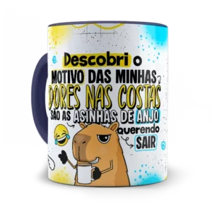 Caneca Capivara Anjo Caído