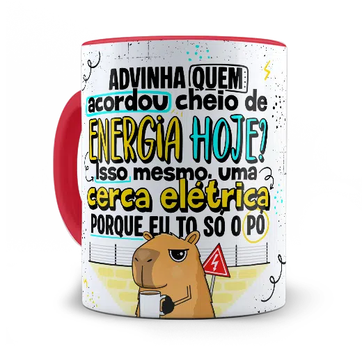 Caneca Capivara Elétrica