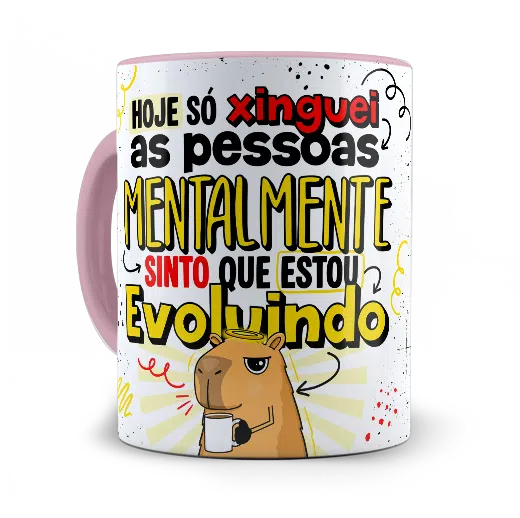 caneca Evoluída mentalmente