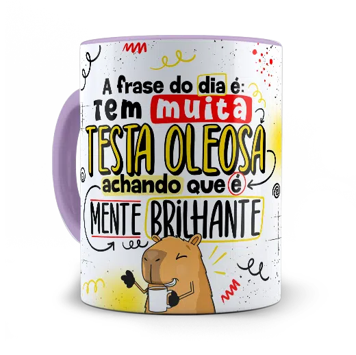 Caneca Capivcara Mente nem tão brilhante