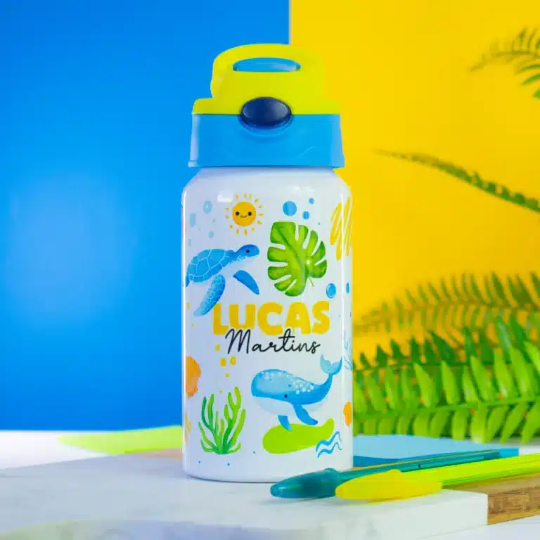 Garrafinha térmica fundo do mar