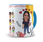 Caneca Carinho, Dedicação e Parceria - Imagem 22
