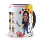 Caneca Carinho, Dedicação e Parceria - Imagem 20