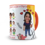 Caneca Carinho, Dedicação e Parceria - Imagem 16